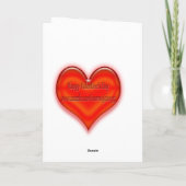 孫のためのバレンタインデーカード シーズンカード (裏面)