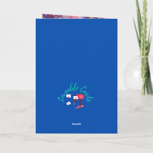 孫のための魔法の牛誕生祝い カード (裏面)