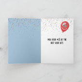 孫のアヒル誕生日素晴らし カード (内部)