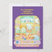 孫のイースター フラット ホリデー カード (正面)