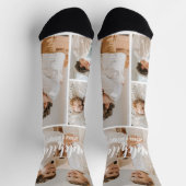 孫のカスタマイズ写真コラージュ ソックス (上部)