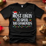 孫のクリスマスを台無しにしそうおもしろいだ Tシャツ<br><div class="desc">大人おもしろいのマッチング家族Tシャツ。衣服はクリスマス、クリスマスのパーティー、または与え贈り物としての。Tユニセックスシャツ。来高品質Teesは様々な"最も可能性の高い"ことわざの選択で。クリスマスをテーマにした家族の服装飾A - 10月Bのクリスマスのために最も可能性が高い – クリスマス映画を見るC最も可能性が高い最も食べ高いすべてのクッキーDがプレゼントを揺るがす可能性が高いFの孫Fを台無しにするだろう – クリスマスGのにのゲーム遊を取する最最最も可能性高もも可能性が高高高い多くの写真H – 最も可能性が高い初めてのクリスマスを起こす朝J – 最も可能性が最も高い最後の一K – すべてのワインを飲む可能性が高い</div>