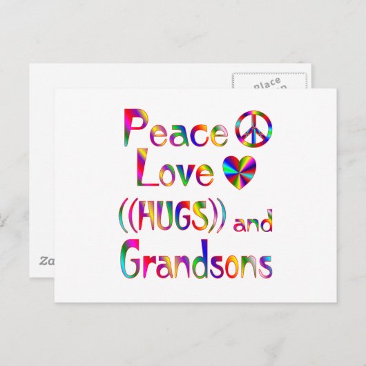 孫のハグ ポストカード (正面/裏面)