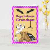 孫のハロウィン軍のカード カード (黄色い花)