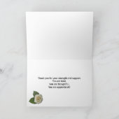 孫のバラに感謝 サンキューカード (内部)