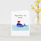 孫のバレンタインデーの折りたたみ式グリーティングカード カード (黄色い花)