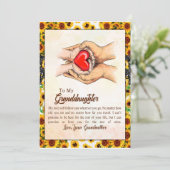 孫のプレゼント 愛する祖母 ファミリーグループ 招待状 (スタンド正面)