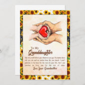 孫のプレゼント 愛する祖母 ファミリーグループ 招待状 (正面/裏面)