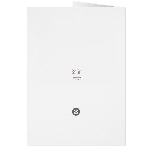 孫の双子の娘おめでとう (裏面)