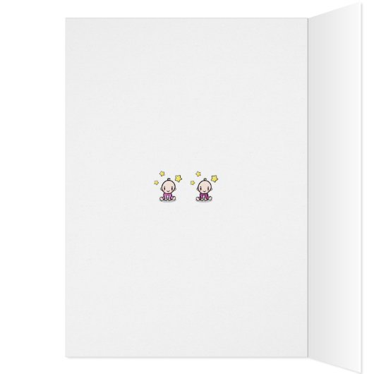 孫の双子の娘おめでとう (内側 (左))