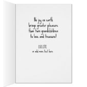 孫の双子の娘おめでとう (内側 (右))