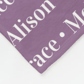 孫の名前とギギのためのギフト フリースブランケット (角)