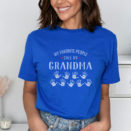 孫の名前のおばあちゃんパーソナライズされた Tシャツ