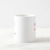 孫の名前の変更、ミミ名の変更ハート コーヒーマグカップ (中央)