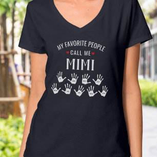 孫の名前を付けたミミのパーソナライズされたため Tシャツ