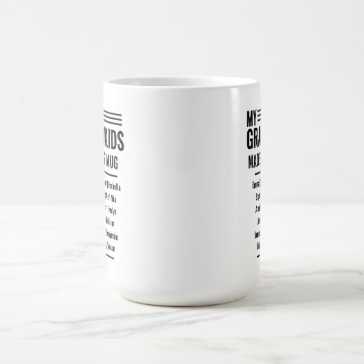 孫の名前を持つおじいちゃん モーフィングマグカップ (中央)