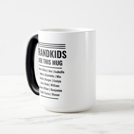 孫の名前を持つおじいちゃん モーフィングマグカップ (正面左)