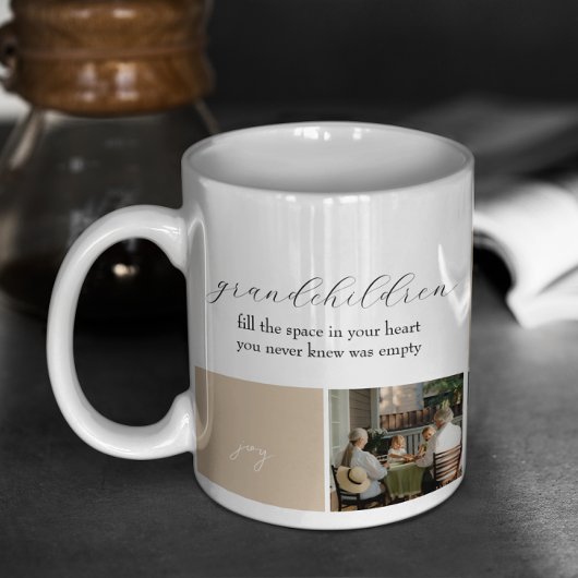 孫の喜び |写真のコラージュ | Mocha コーヒーマグカップ