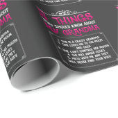 孫の孫おもしろいおばあちゃん最高の（孫） ラッピングペーパー (ロールコーナー)