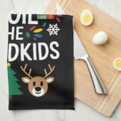 孫の家族のジョークを台無しにしそうである キッチンタオル (四つ折り)