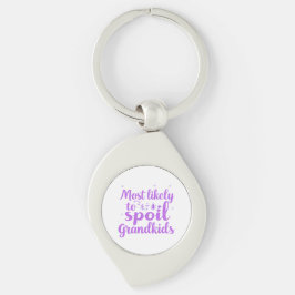 孫の家族のジョークを台無しにしそうである キーホルダー