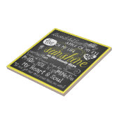 孫の愛とインスピレーションCeramicTile タイル (側面)