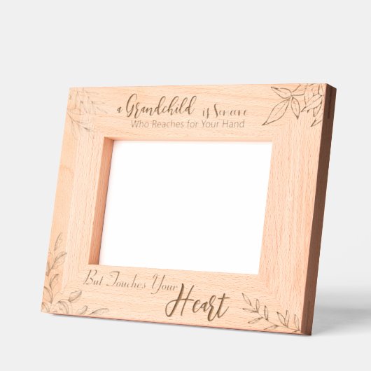 孫の愛の刻印Touchあなたのハートフレーム レーザー彫刻フレーム (左)
