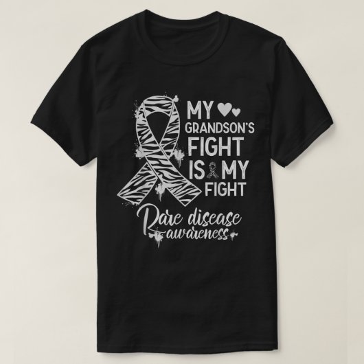 孫の戦いは私の珍しい病気に気づく戦い Tシャツ (デザイン正面)