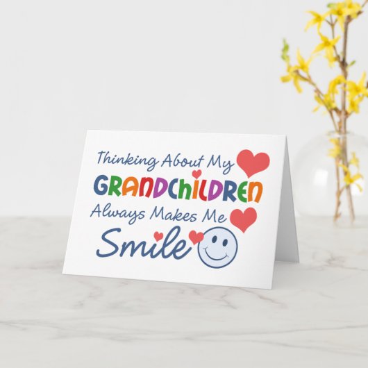 孫の挨拶が大好き カード (黄色い花)