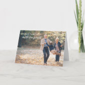 孫の日の写真グリーティングカード カード (正面)