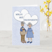 孫の日の挨拶 カード (黄色い花)