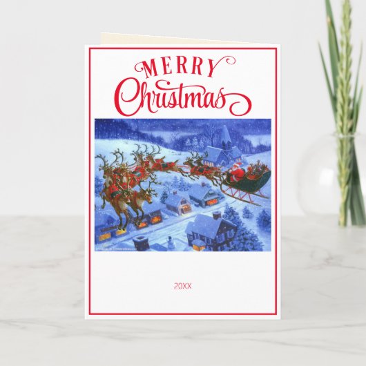 孫の男の子または女の子クリスマスカード名と日付 シーズンカード (裏面)