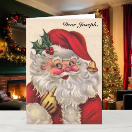 孫の男の子または女の子クリスマスカード名と日付 シーズンカード