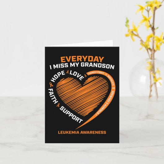 孫の白血病を偲ぶ愛の記憶 カード (黄色い花)