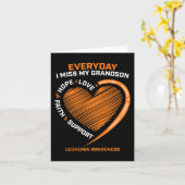 孫の白血病を偲ぶ カード (黄色い花)