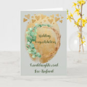 孫の結婚おめでとう、義理の息子さんへ カード (黄色い花)