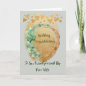 孫の結婚祝いカード 新しいお嫁さん カード (正面)