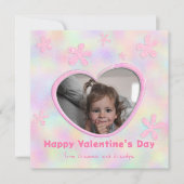 孫の虹  花のバレンタインデーの写真 シーズンカード (正面)