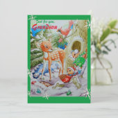 孫の親愛クリスマスカード シーズンカード (スタンド正面)