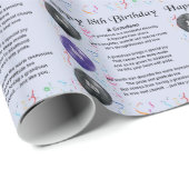 孫の詩-第18誕生日 ラッピングペーパー (ロールコーナー)