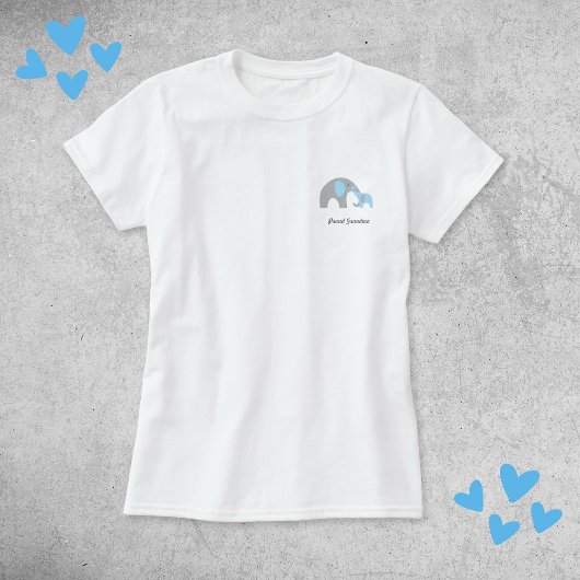 孫の誇りを持った祖母カスタマイズ可能な言葉 Tシャツ