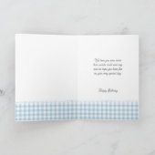 孫の誕生日熱気球グリーティング カード (内部)