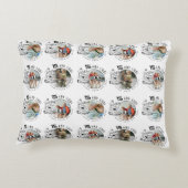 孫の誕生日 カスタム フォト ミニマリスト アクセントクッション (裏面)