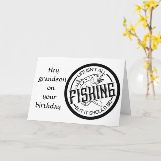 **孫の誕生日**カードにITリールを付けておく** カード (黄色い花)