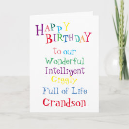 孫の誕生日card.boys.sons.male カード