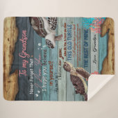 孫の贈り物 |おじいちゃんから孫に宛てた手紙 シェルパブランケット (正面(横))