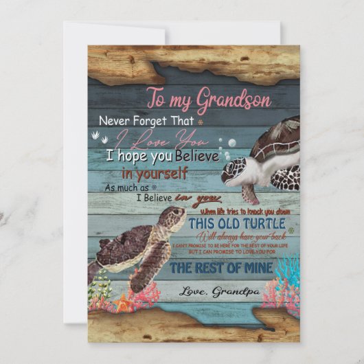 孫の贈り物 |おじいちゃんから孫に宛てた手紙 シーズンカード (正面)