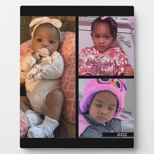孫の赤ちゃん フォトプラーク (正面)