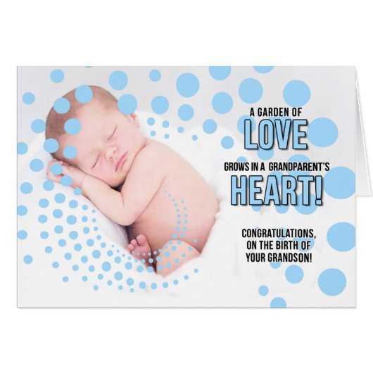 孫の青の誕生の祖父母のために (正面横)