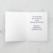 孫の10歳の誕生日 クマと鳥 カード (内部)